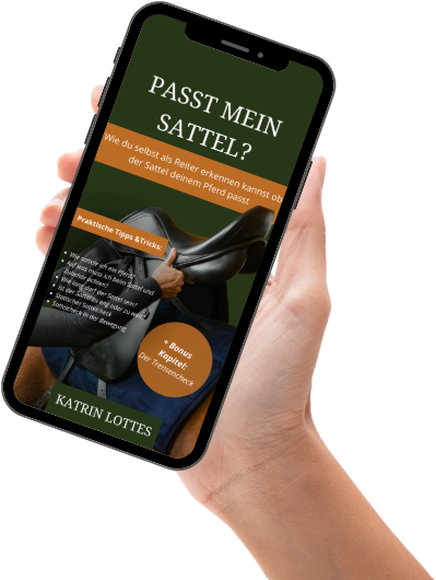 E-Book „Passt mein Sattel?“ auf einem Smartphone